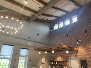 Custom Fabric Panels - Ludlow Lobby After Install