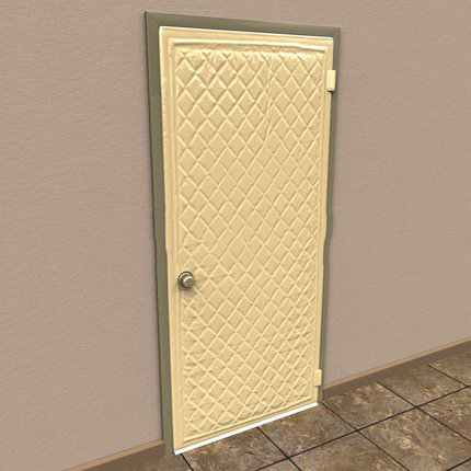 Soundproof Door Panel Tan